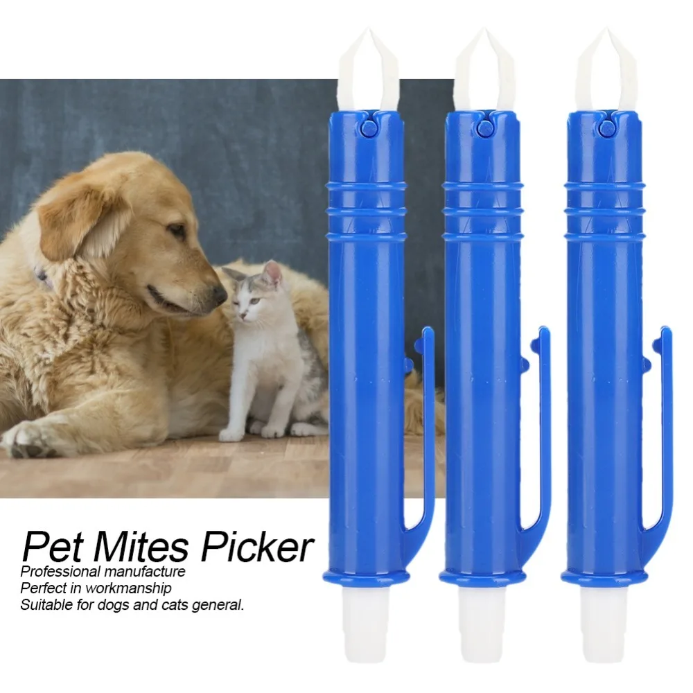 3Pcs Blue Pet Grooming Tweezers Fine Tip Light Weight Precision Grab Tool Smooth Surface Curved Shape Pet Skin Care Tool