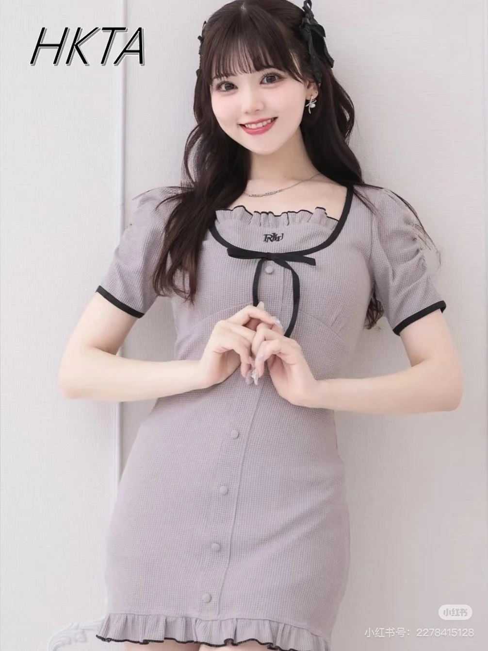 

Japanese Style Sweet Square Neck Pleated Lolita Short Sleeve Dresses Women Mine Commuter Fungus Lace Up Black Dresses Female