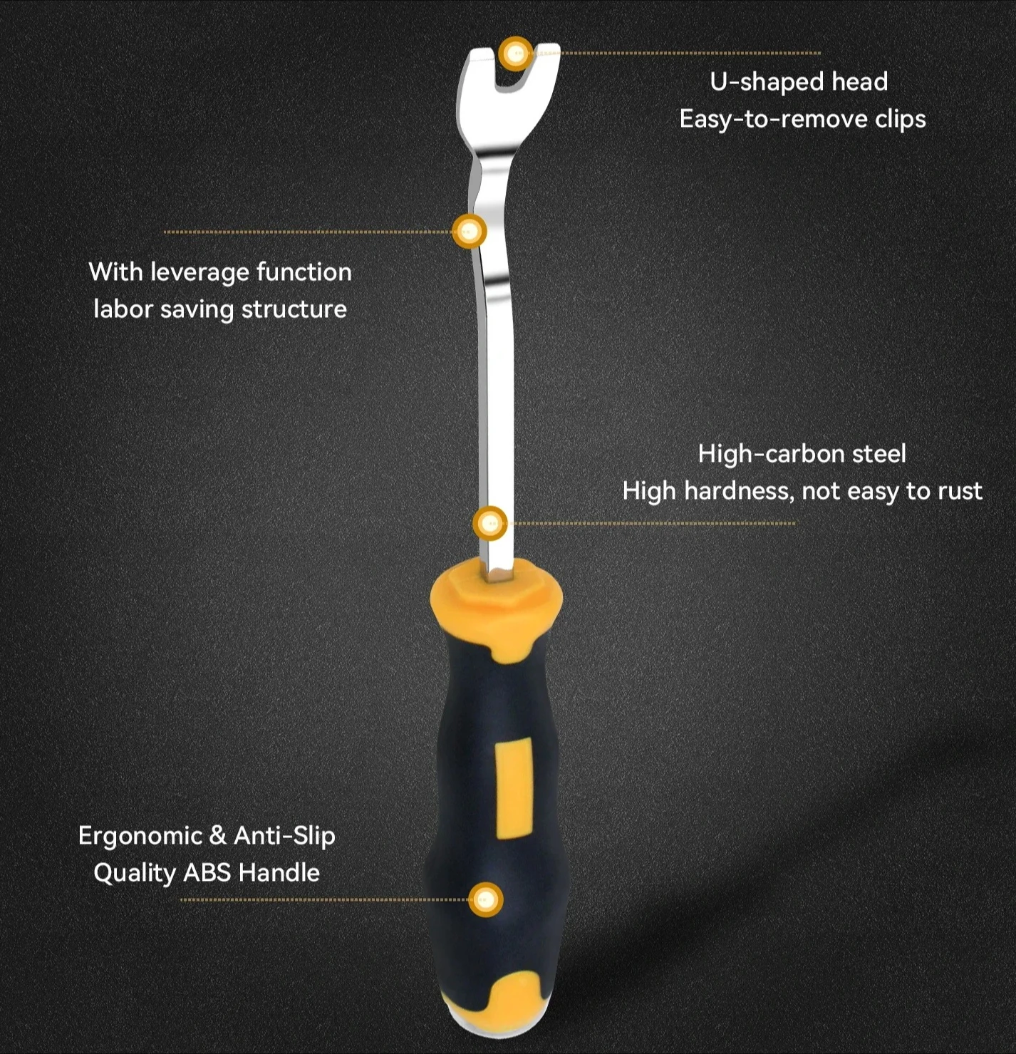 Panel Upholstery Fastener Remover For Home Repair Workshop Hand Manual Tools 1Pc Screwdrivers Nail Puller Nail Driver Pry Tools