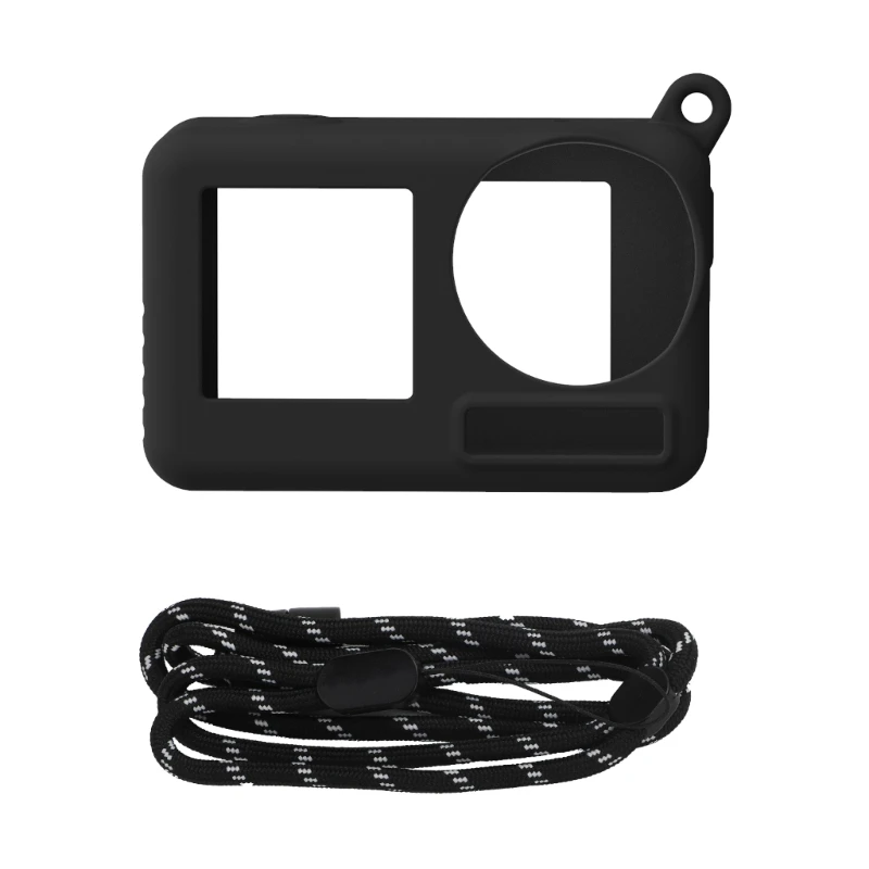 QX2B For Action 3/4 Silicone Cover Protective Case Lens for DJI  Action 4 Lens Cap Protective Cover Sports Camera Accessory