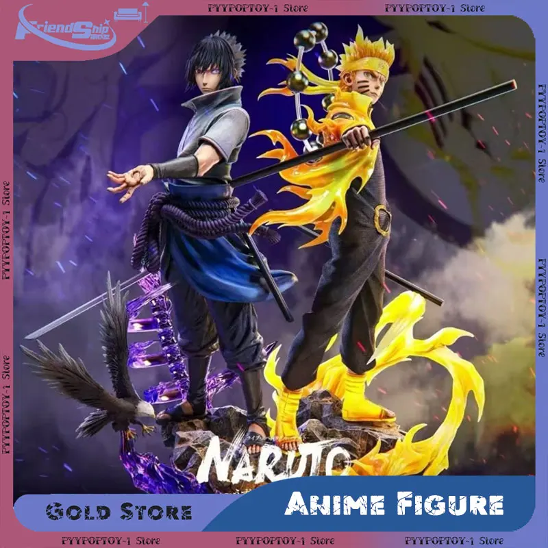 

Uzumaki Naruto Anime Figure Uzumaki Naruto Uchiha Sasuke Action Figurine PVC Statue GK Peripheral Collection Model Toys Gifts
