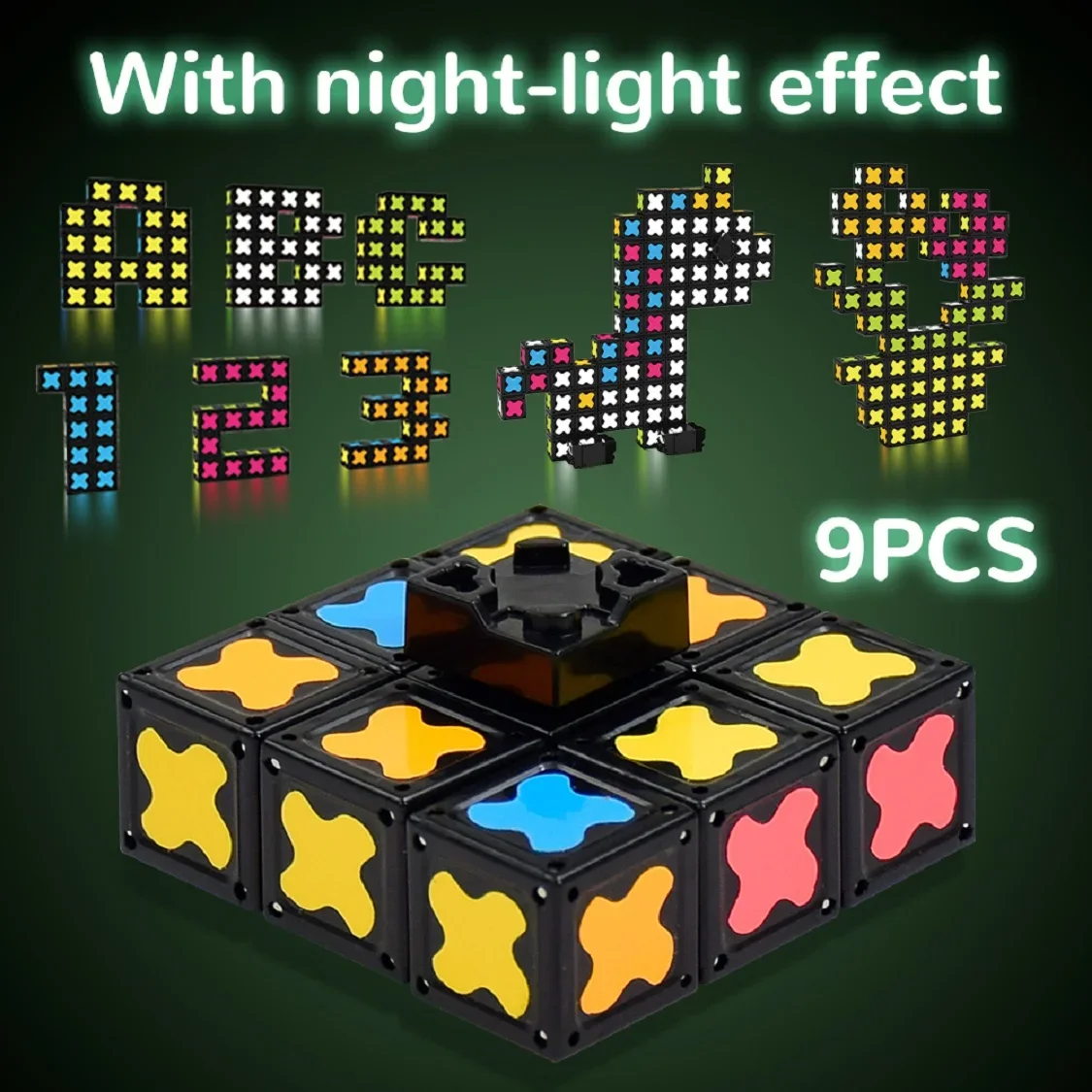 Magnetic Fidget Spinner Toy – Transformable into Infinite Cube, Stress Relief Sensory Toy for Kids, Creative Puzzle Gif