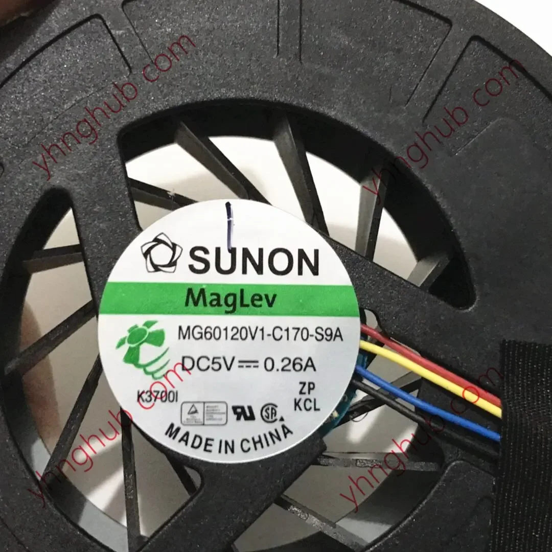 SUNON MG60120V1-C170-S9A DC 5V 0.26A 4-Wire Server Cooling Fan