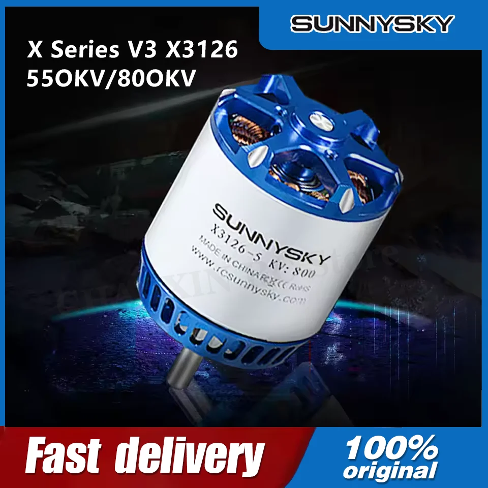 

Sunnysky X3126-III 550KV 6S 800KV 3-4S Brushless Motor For 30E Fixed Wing 3D 3A Ultimate Power Motor Frame 4 sold byRCMOY FPV HO