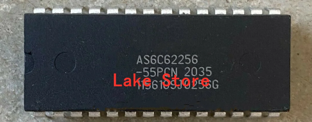 Free shipping 10 unids/lote AS6C62256-55PCN AS6C62256 DIP  en stock