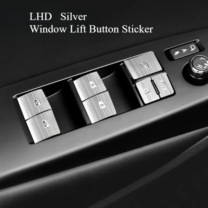 For Toyota Hilux 2016-2022 Liter Window Button Decorative Sticker Modified Interior Sticker Automobiles Car Interior Accessories