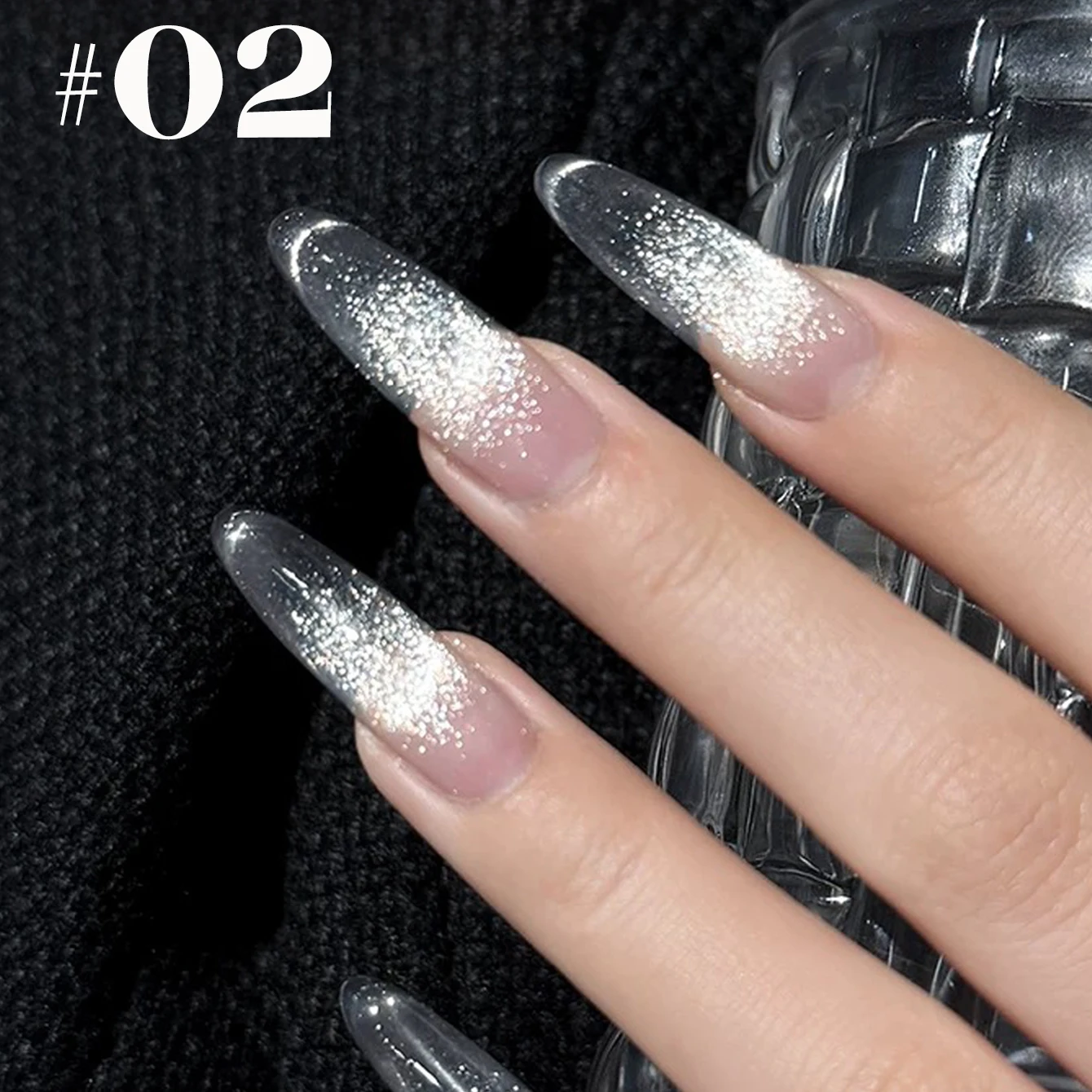 1-12 Stück WS Hot Style Nicht-Grau Universal White Cat Eye Gel Nagellack Super Flash White Glass Bead Nail Art Nail Suppies – Detail 6