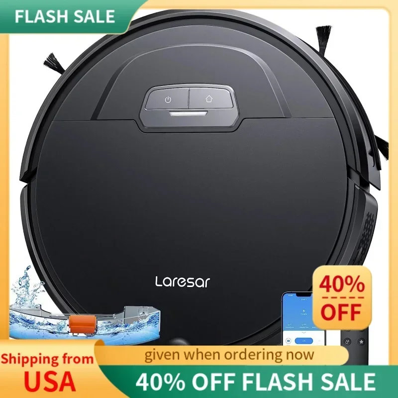 QWLaresar Robot Vacuums and Mop Combo,Max 4500Pa Suction,Evol 3 Robotic Vacuum Cleaner with Auto Carpet Boost,Self-Charging,Ap