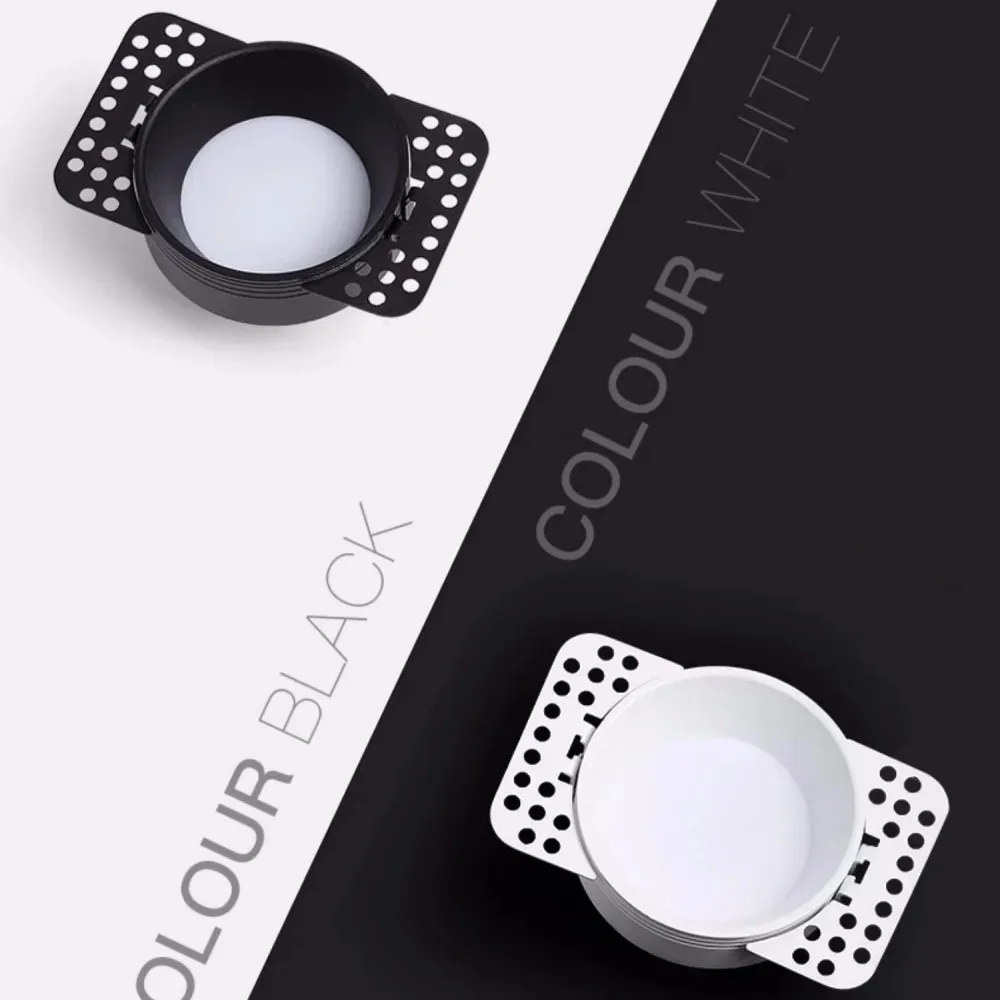 LED interior decoration three color dimmable light, borderless and adjustable, embedded ceiling light for home decoration