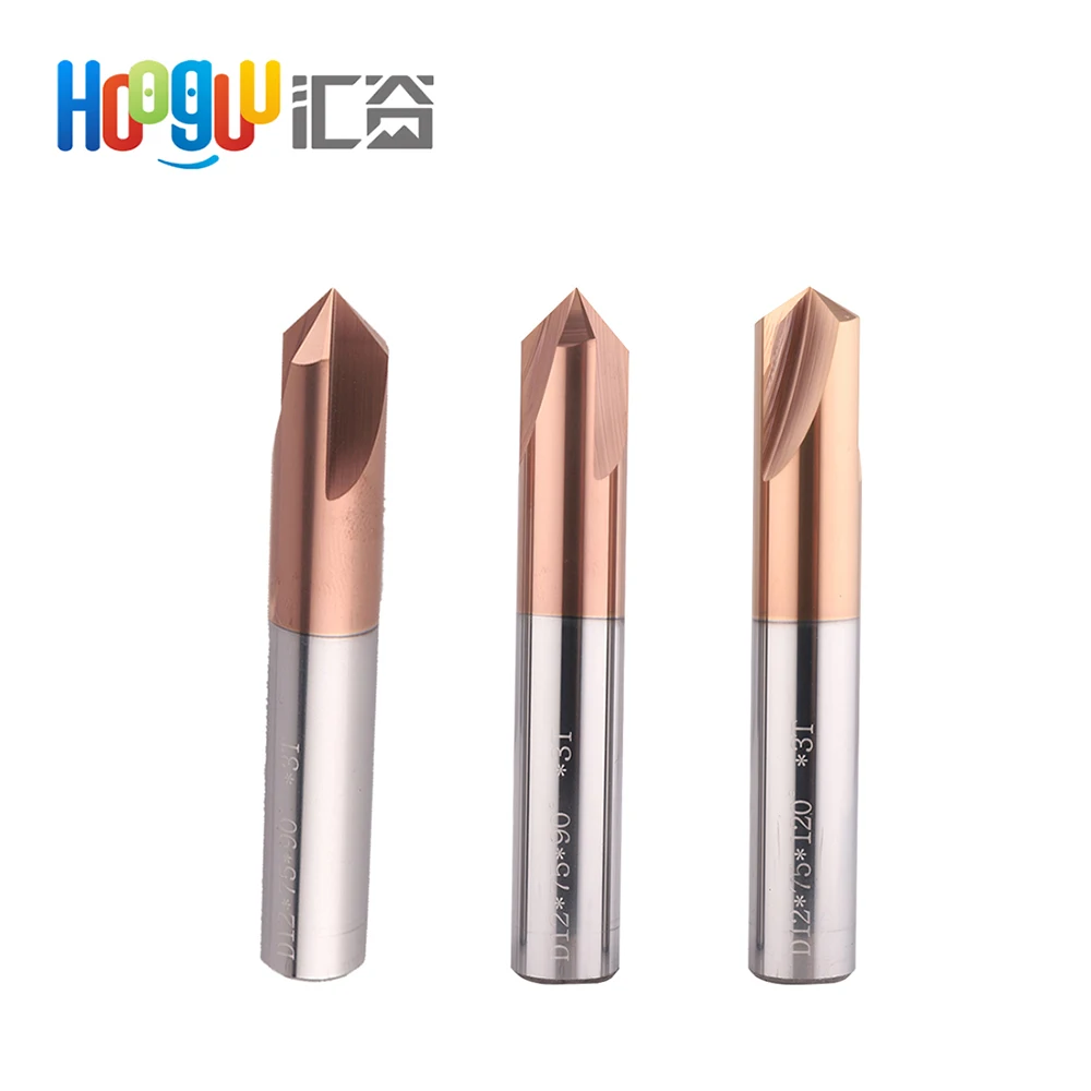 

Chamfer Milling Cutter Carbide Corner Countersink Chamfering Mill Deburring Edges V Grove Router 60 90 120 Degree 2 3 Flutes