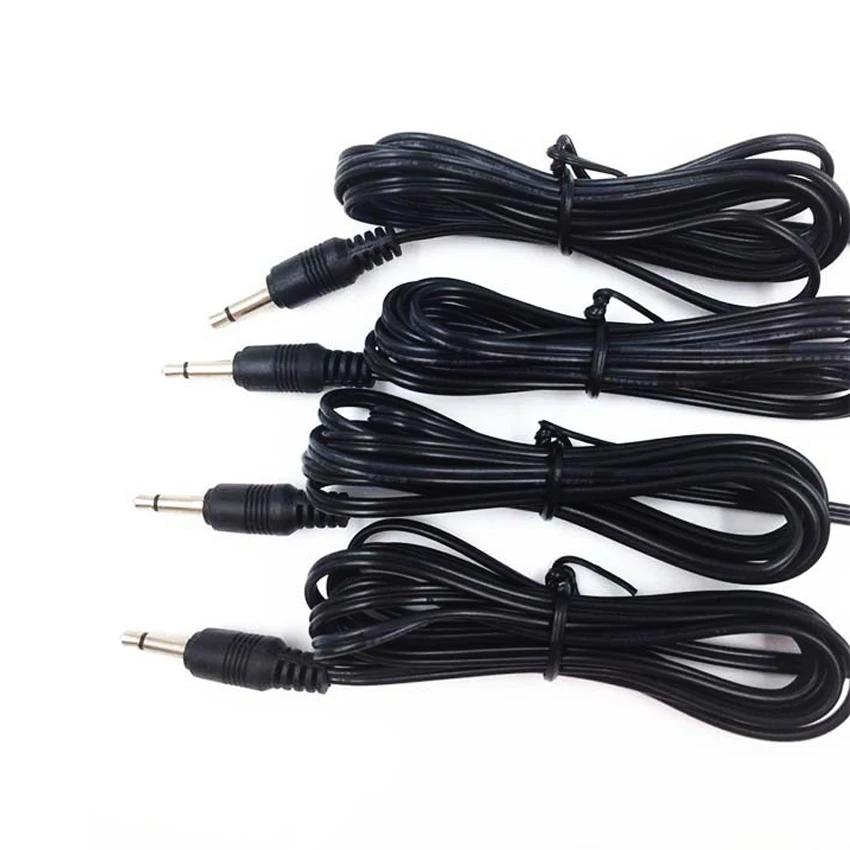

2pcs 3.5mm Mono Stereo Headset male Plug with cable 2 pole 3.5mm Audio Jack Adapter AUX connection cable DIY Welding is required