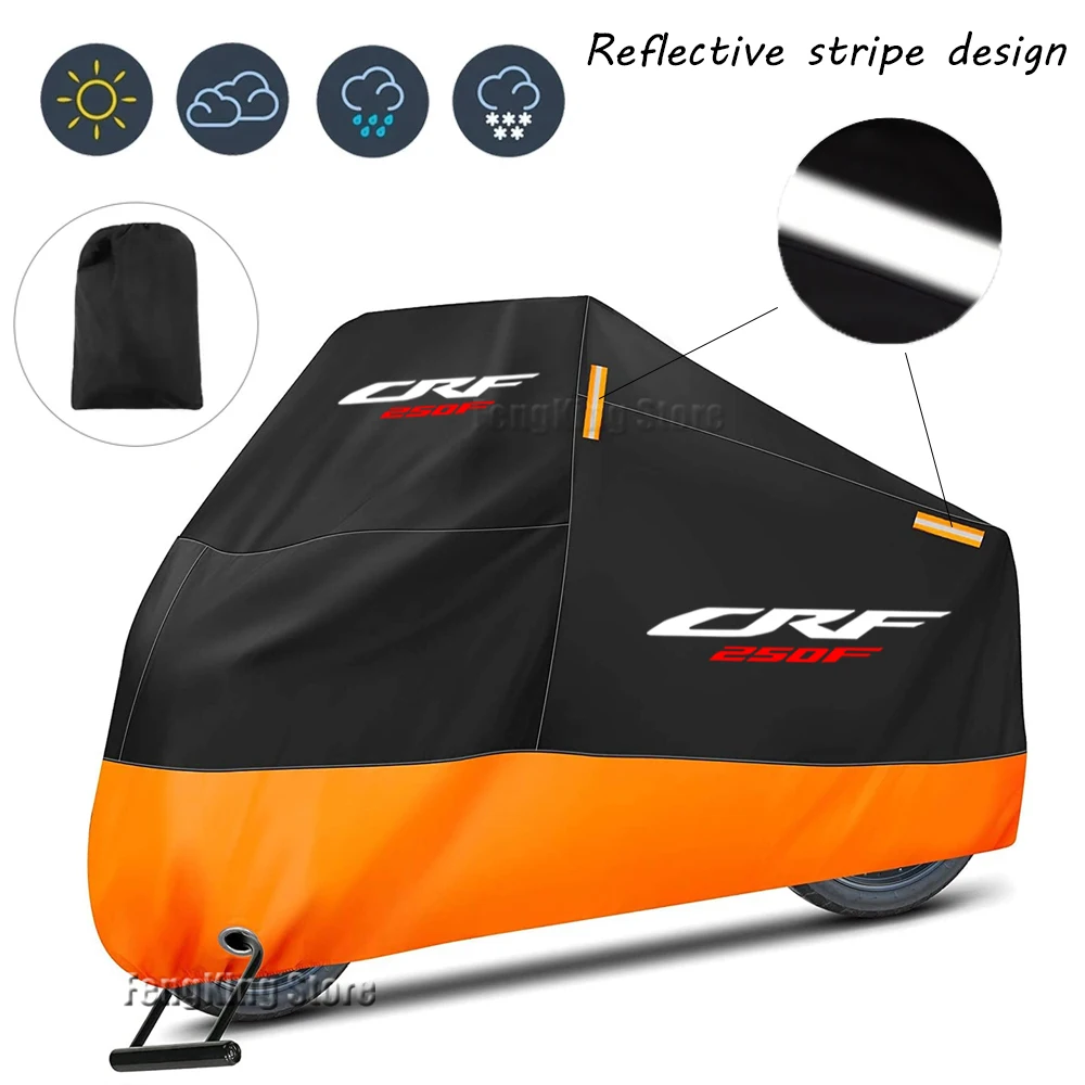 For Honda CRF250F CRF 250F CRF Motorcycle Cover Waterproof Outdoor Motorbike Rain Dustproof UV Protector