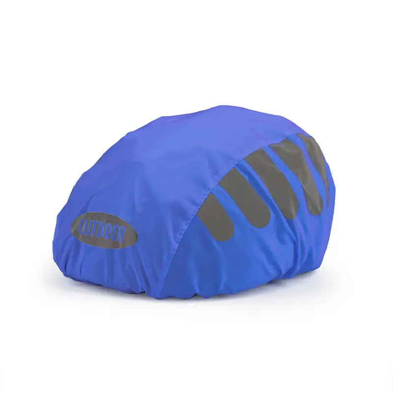 1 Pcs Bike Helmet Rain Cover With Reflective Strip Waterproof Windproof Bicycle Helmet Cover High Visibility Cycling Ride Gear view 6