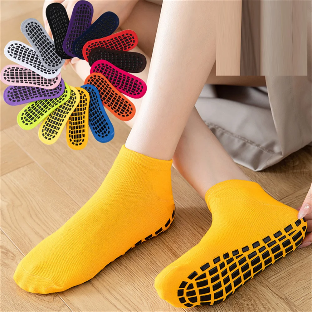 10 Pairs Pack Trampoline Socks For Adult & Child kindergarten Indoor Sports Floor Socks Silicone Sole Anti Slip Women Yoga Socks