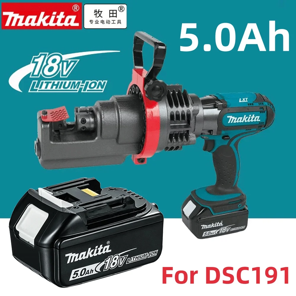 

for For DSC191 Makita 18V 5.0Ah Battery Lithium ion Rechargeable Battery 18V 5000mAh Replacement Battery BL1860 BL1850 BL1860B