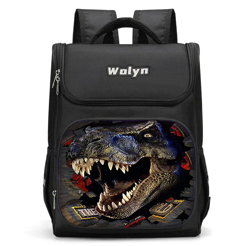 Jurassic Period Dinosaur Park Large Child Backpack Boy Girl School Bag For Men Women Traveling Backpack Durable Multi Compartmen