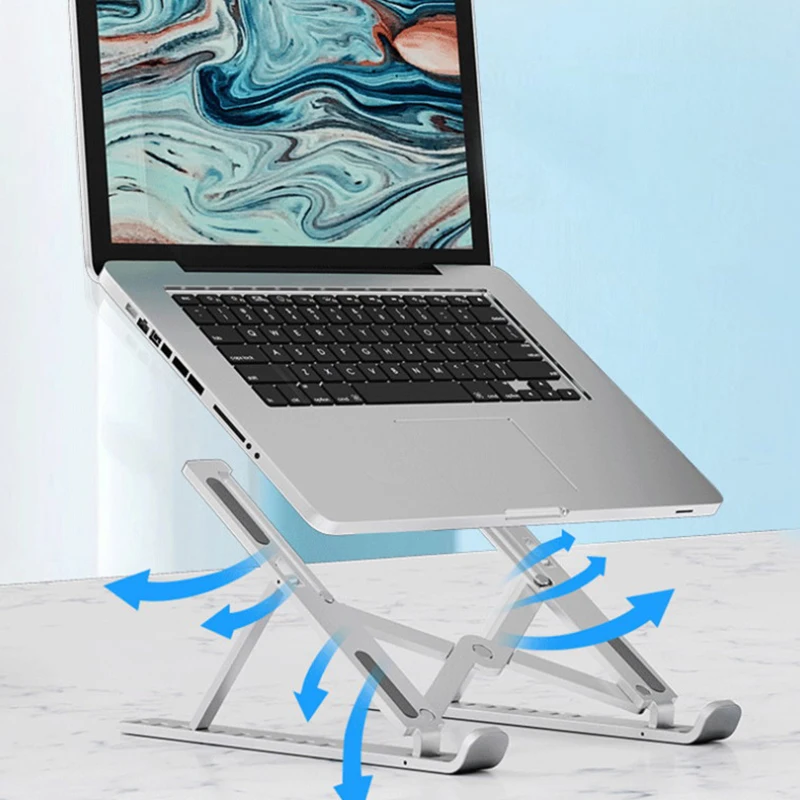 Laptop Stand Portable Notebook Holder Adjustable Foldable Ventilated Tablet