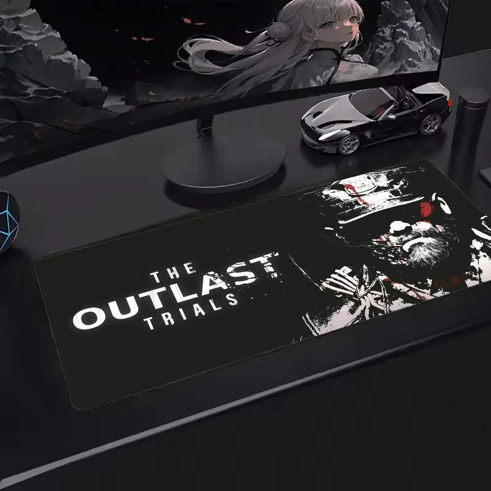 

Коврик для мыши Super The Outlast Trials, коврики для клавиатуры, кавайная резина, нескользящий настольный коврик, XXL90x40 см