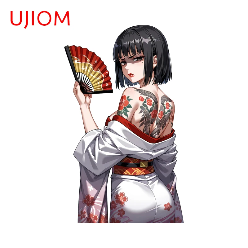 UJIOM Attractive Waifu Tattoo Picture Wall Sticker Popular High Quality Sunscreen Decal Suitable For Kitchen Cupboard Decor