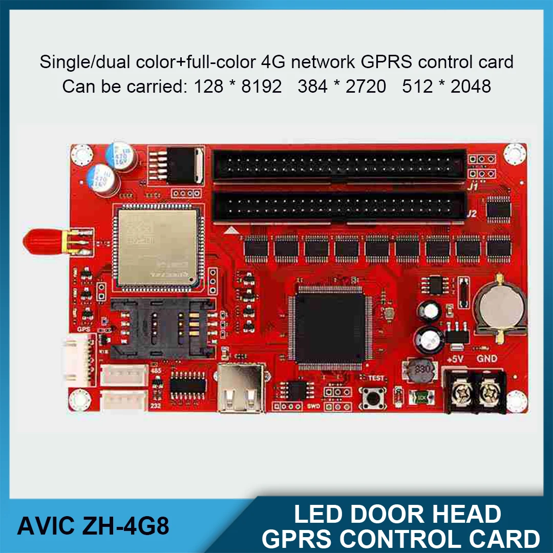 GPRS Control Card ZH-4G8 LED Single And Dual-Color Control Cards Support Wireless Control Via Mobile Phone Replace G4L
