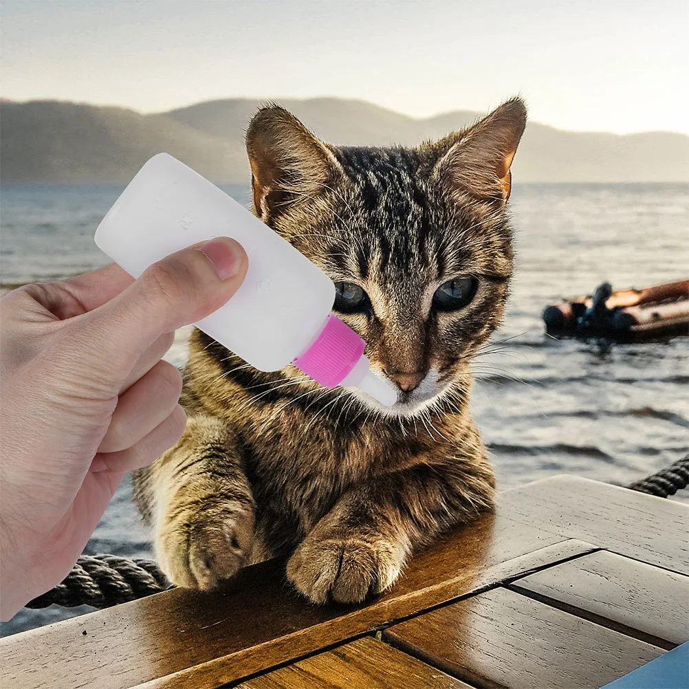 

2 set Bottle Set For Newborn Puppies Kittens Rabbits Hamsters Squirrels Feeding Tool Small Animal Feeder Silicone