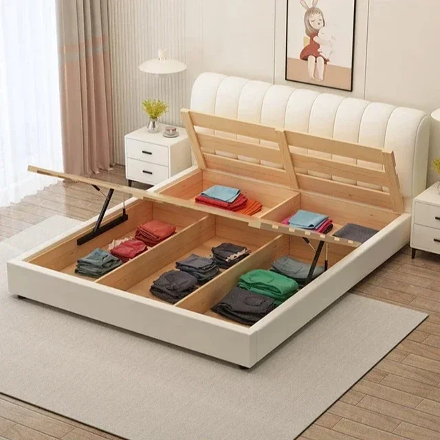 

Полноценная кровать для девочек, пол в замке, деревянный компактный белый кремовый дизайн от солнца, японская кровать, удобная мебель для салона Camas De Casal