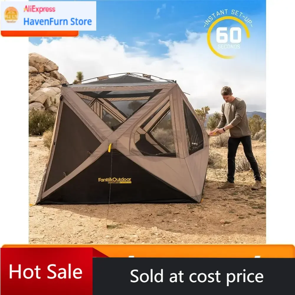 

Акционная цена. Ограниченное предложение. Акция. Портативная палатка-кабина для 4 человек с быстрой установкой для кемпинга и автопутешествий.