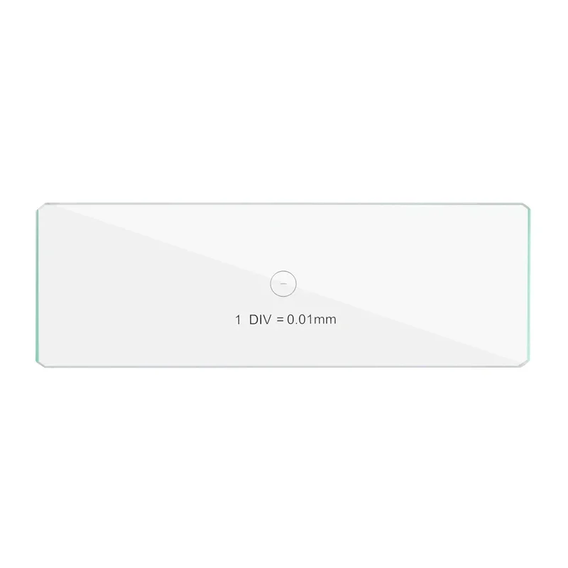 

0.01mm Microscope Stage Micrometer 1DIV Glass Calibartion Measurement Ruler For Stereo Microscope Biomicroscope