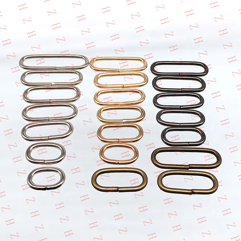 U+ Oval Metal Wire Loops Ring Bag Ring Buckles Fasteners for Webbing 10/11/12-30mm（Minimum order 10 pieces）