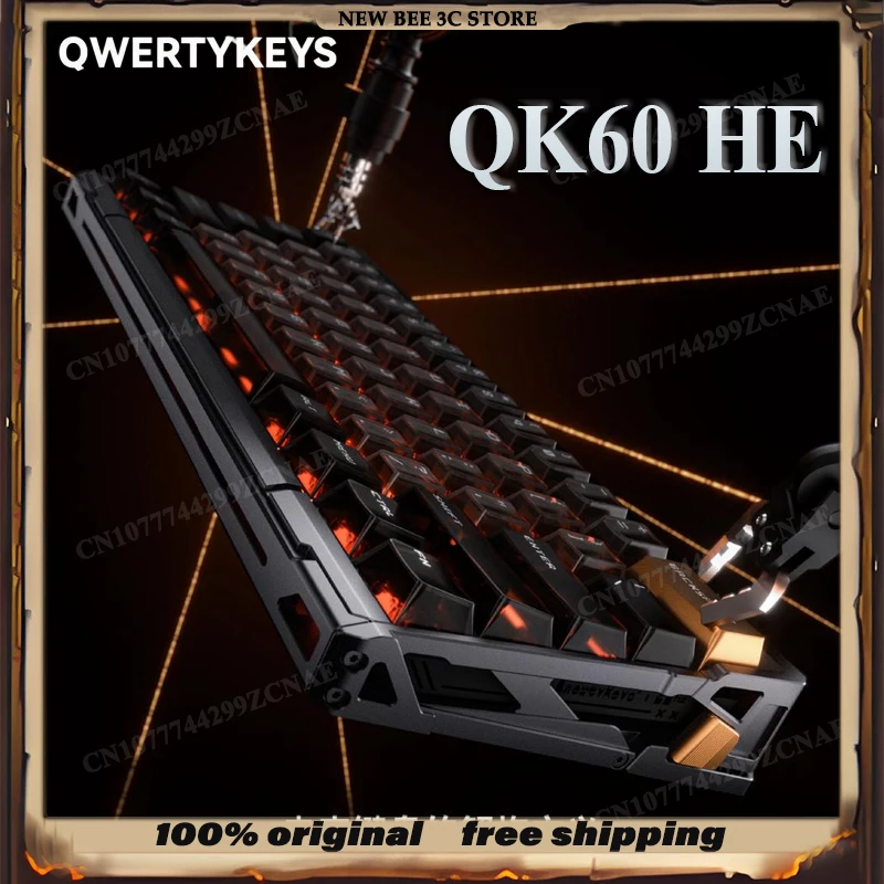 TickType QK60HE Magnetic Switch Gaming Keyboard Gasket Structure Hifi Sound Office Keyboard E-Sports Game For wooting GH60