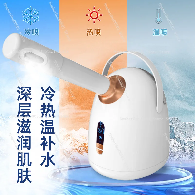 Hot and cold double spray steamed face beauty salon aromatherapy essential oil household beauty hydration instrument