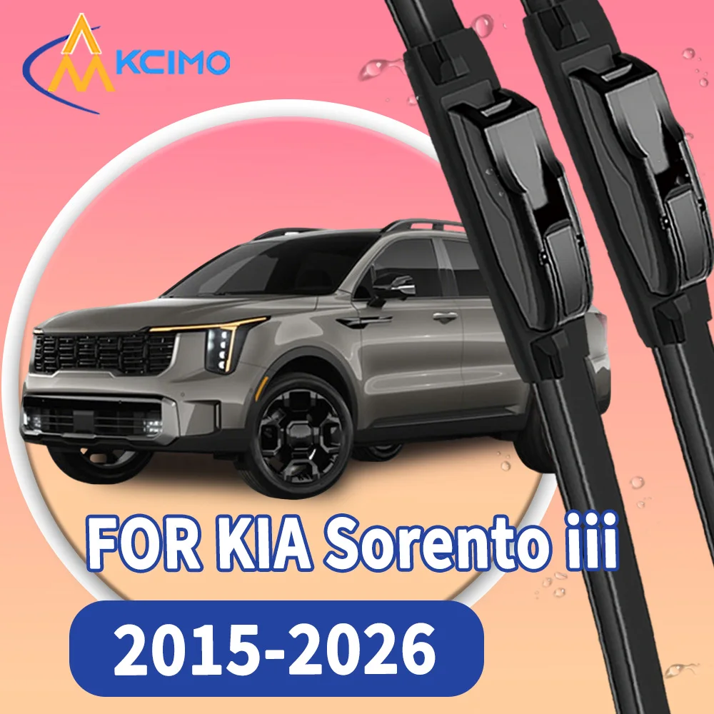 

High Quality 2pcs Windscreen Car Rain Brush Front Windshield Auto Wipers Perfect Fit for KIA Sorento iii suv 2015-2026