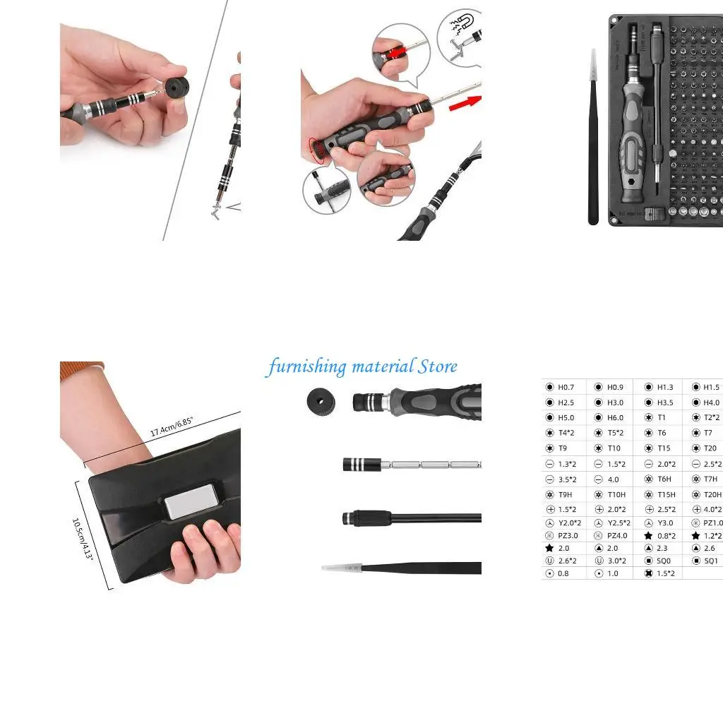 

Y5GD Mini Screwdriver Set Repair Tool Phone Glasses Watch Jewellers
