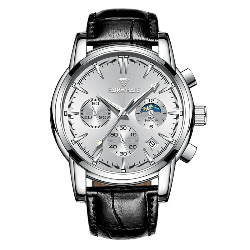 

Mark Fairwhale Luxury Men's Sport Watch Casual Fashion Stainless Steel Quartz Wristwatch Waterproof