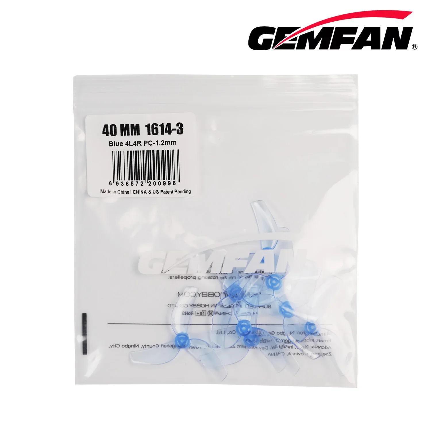 16 Paare/8 Paar Gemfan 1614 40 mm 3-Blatt-PC-Propeller T-Mount 1 mm 1,5 mm 0805-Motor für FPV RC FreestyleTinywhoop Drohnen BETAFPV – Detail 10
