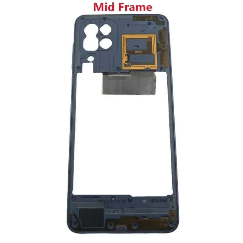 Middle Frame with Power Volume Button+Battery Cover Door Replacement Parts for Samsung Galaxy M32 4G M325 M325FV