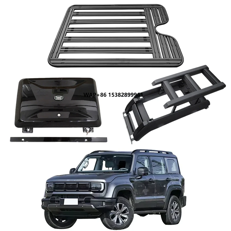 Guality Aluminum Car Roof Cargo Luggage Roof Rack Side Ladder Side Box for Beijing BJ40 2024-2025