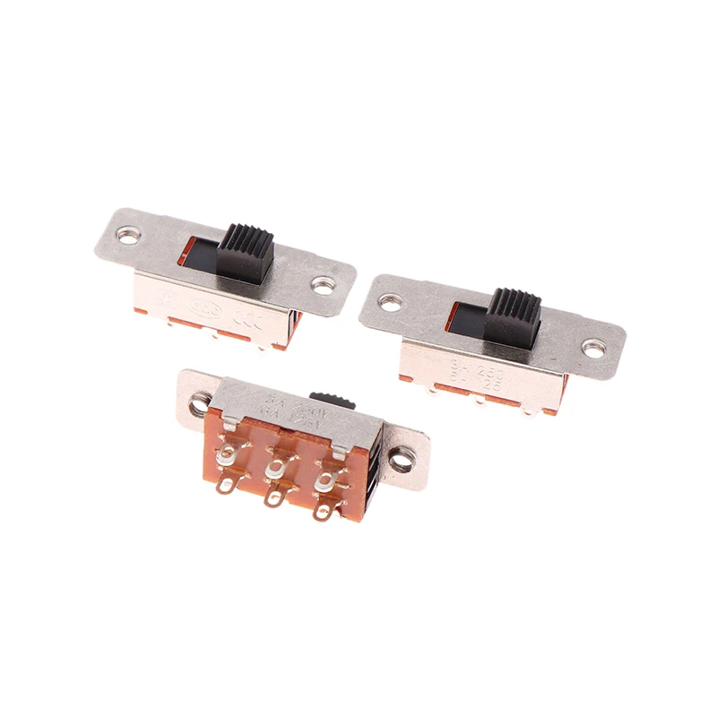 10Pcs 6P SS23F19 Solder Pin 2 Position Slide Switch High Current Car Refrigerator Vacuum Cleaner Electric Vehicle Switch