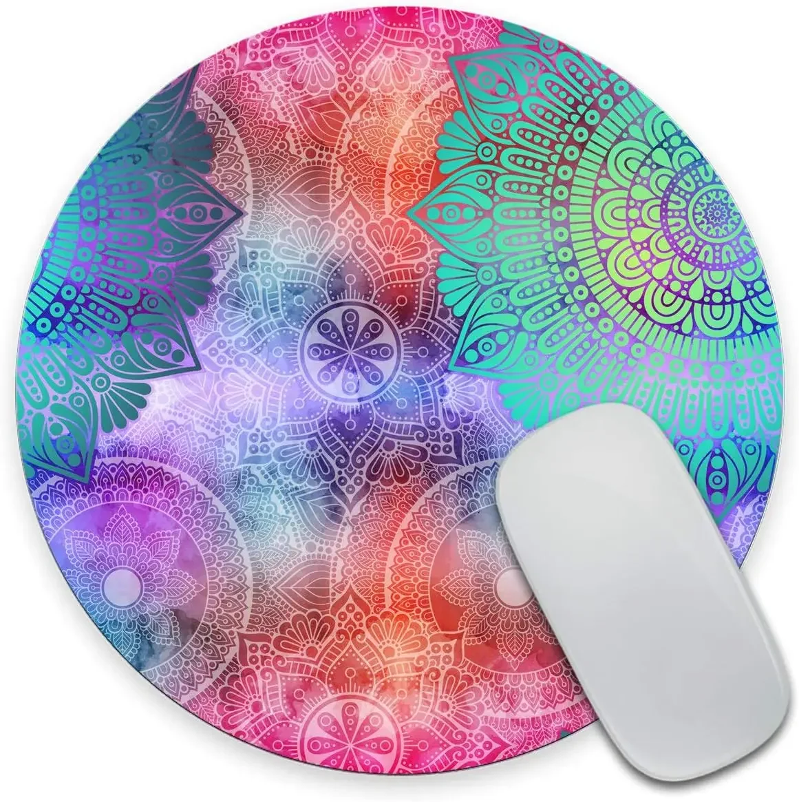 Mouse pad 1pc Rectangular gaming mouse Colorful Mandalas Mouse Pad Boho Round Mouse Mat Art Pattern Mousepad Office Desk Decor