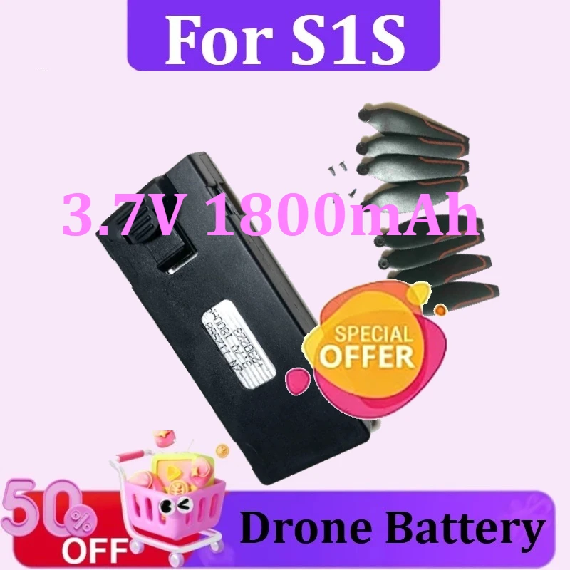 

Battery 3.7V 1800mAh for S1S Battery Drone Part S1S RC Drone LS-S1S Drone Lipo Battery /Blade Wholesale