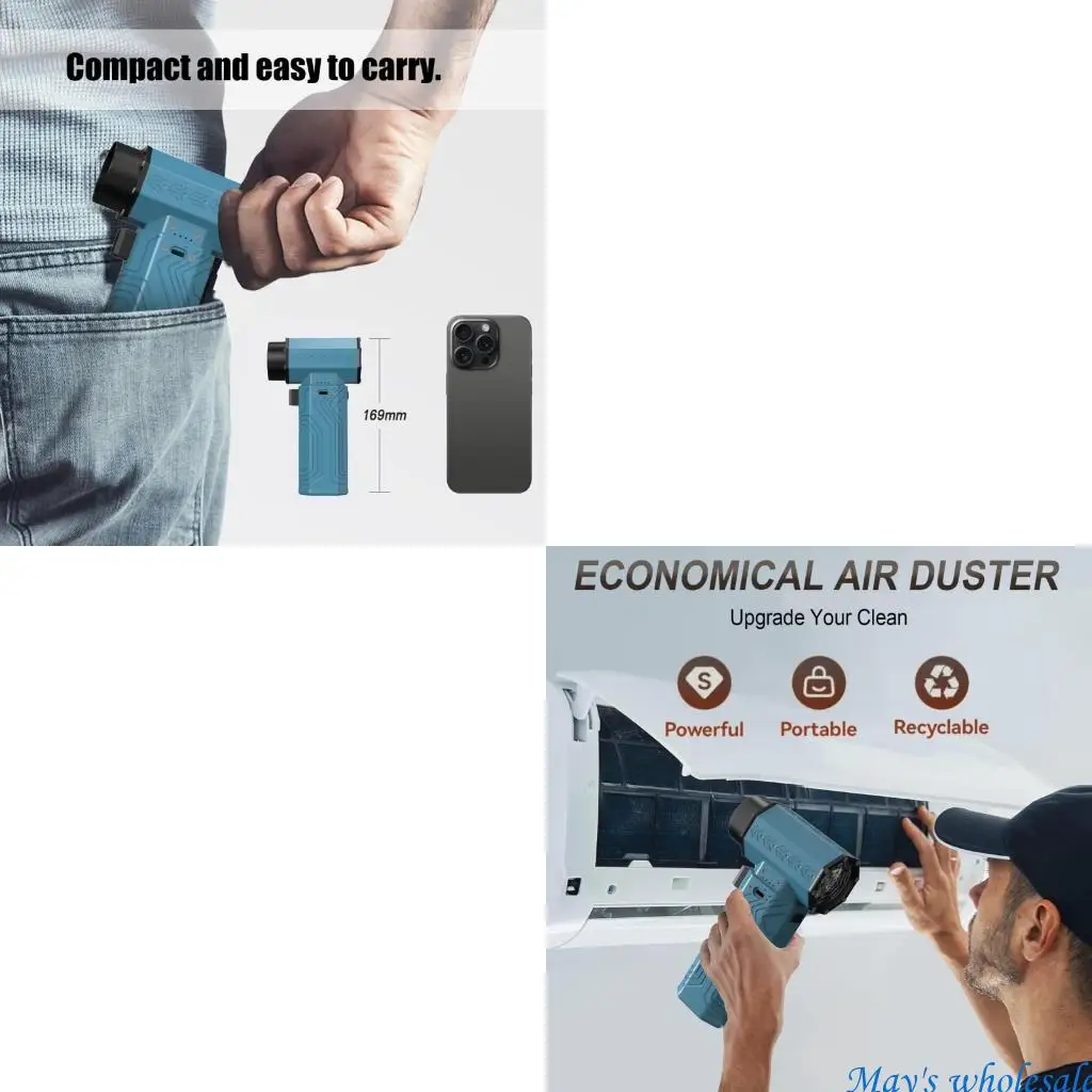 

Перезаряжаемый воздуходувка, аккумулятор 10000 мАч, 70 м/с, ветер 700 г, принудительное удаление пыли, охлаждение костров, 448A