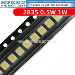 100 pz 2835 0.5W 1W SMD LED bianco 3v 6V 9V 18V 36V 150MA 100MA 30MA 60MA 350ma alta luminosità