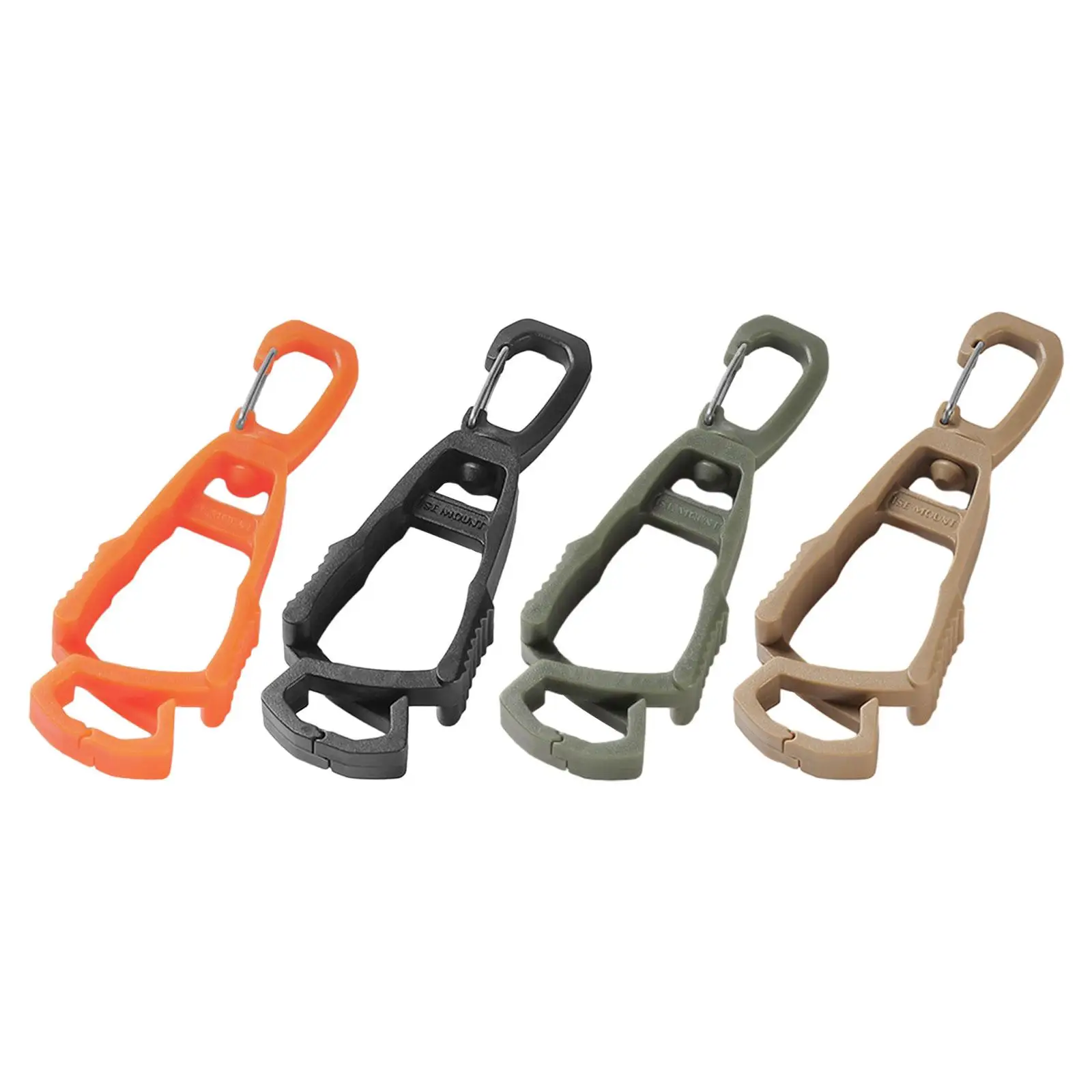 Outdoor Glove Clip Hanger Carabiner Hook Interlock Keeper Anti Lost Multipurpose Hook for Construction Glasses Outdoor Belt Loop