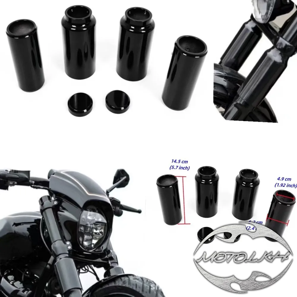 

Motorcycle Front Fork Cover Boot Set For Harley Softail Breakout FXBR FXBRS Street Bob FXBB FXBBS 2008-2023