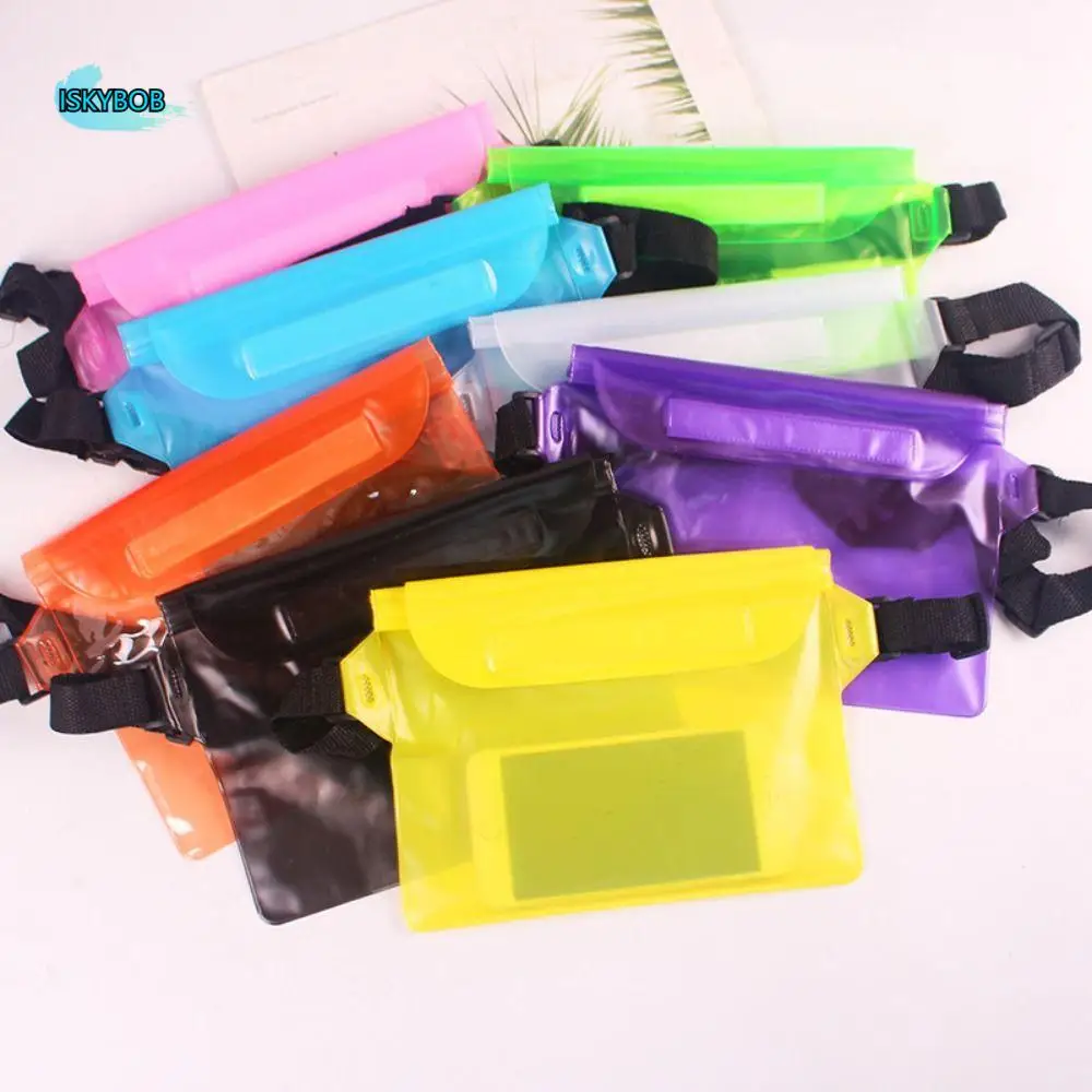 

Portable Water-Sprinkling Festival Waist Bag Simple Transparent Phone Case Touchable Screen Fashion Phone Waterproof Bag