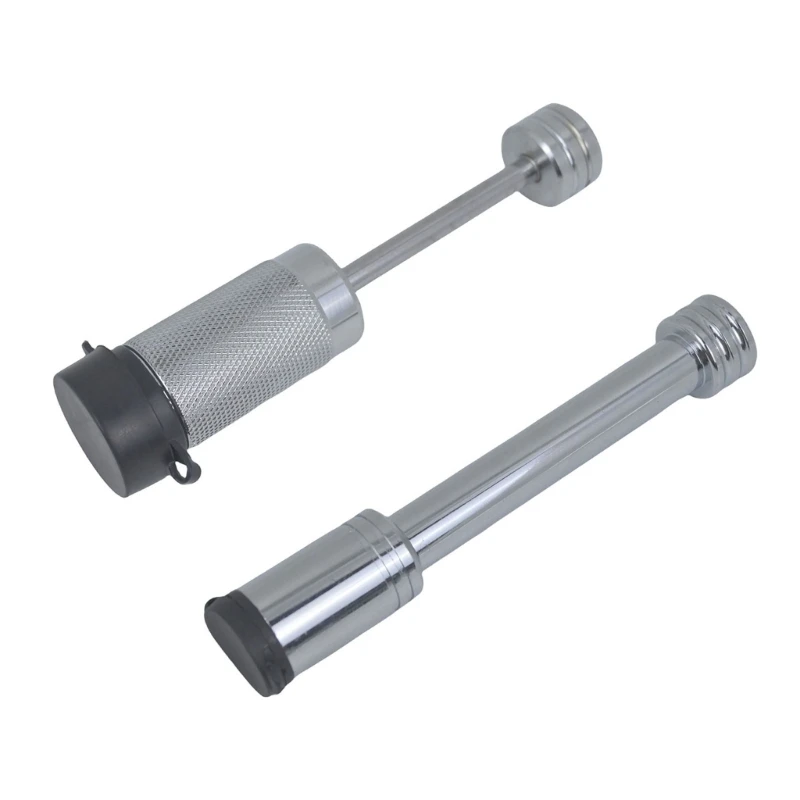 Trailer Hitches Lock with Rotating Head for Adjustable Access, Stainless Steel Body, Keyway Cover and 2 Flat Keys H9EE