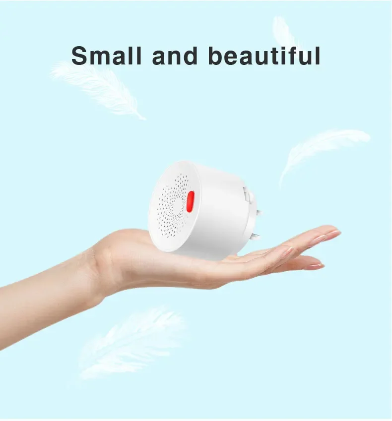 110V-220V Tuya Smart WiFi Natural Gas Sensor, 24/7 Intelligent Protection, Compatible With Alexa And Google.