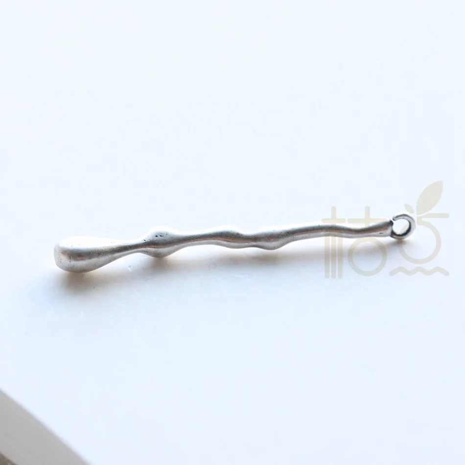 NONE DIY Supply – einteiliger Premium-Suchstab aus vergoldetem massivem Messing – Zweig-Charm (4717C) 6