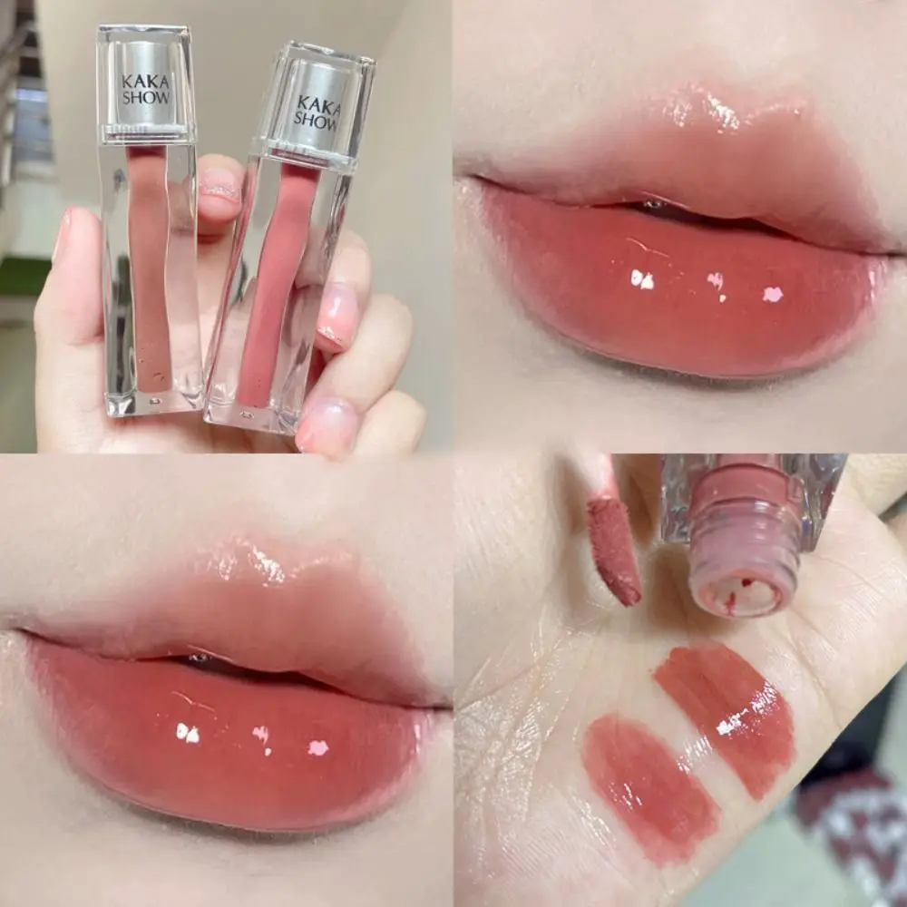 Waterdicht Transparant Water Gloss Lip Glazuur Langdurige Anti-Stick Cup Vloeibare Lippenstift Zweetbestendig Helder En Hydraterend