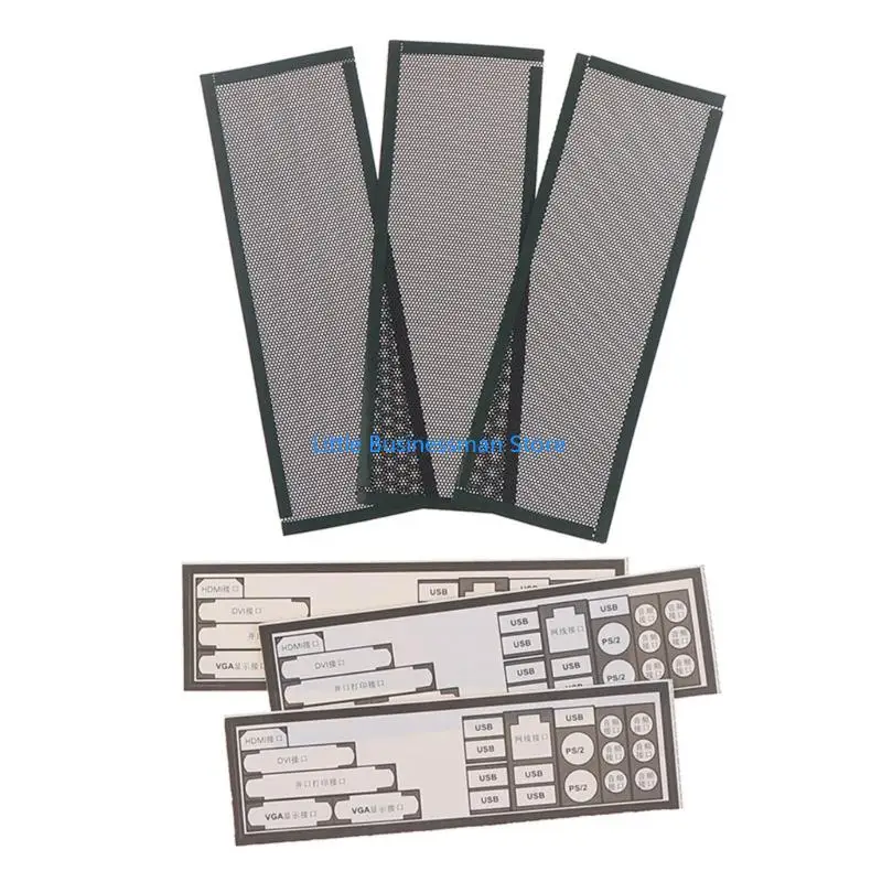 Computer Fall Lüfter Staub Filter Mesh Net Abdeckung PVC Staub Filter Schild Zurück Platte Für Computer Chassis M76A – Detail 7
